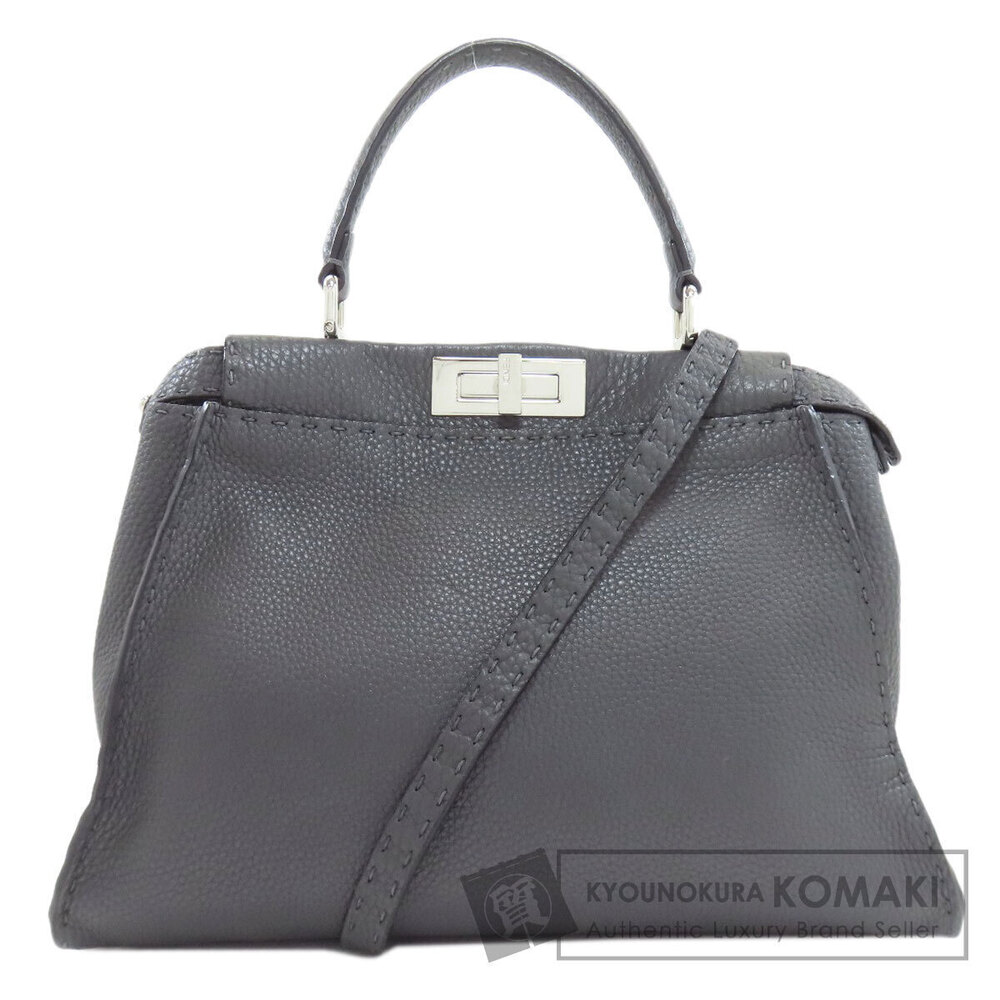 Fendi Peekaboo Selleria Handbag calfskin
